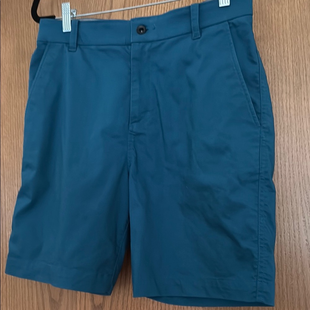 Nike Blue Flat Front Athletic Golf Shorts